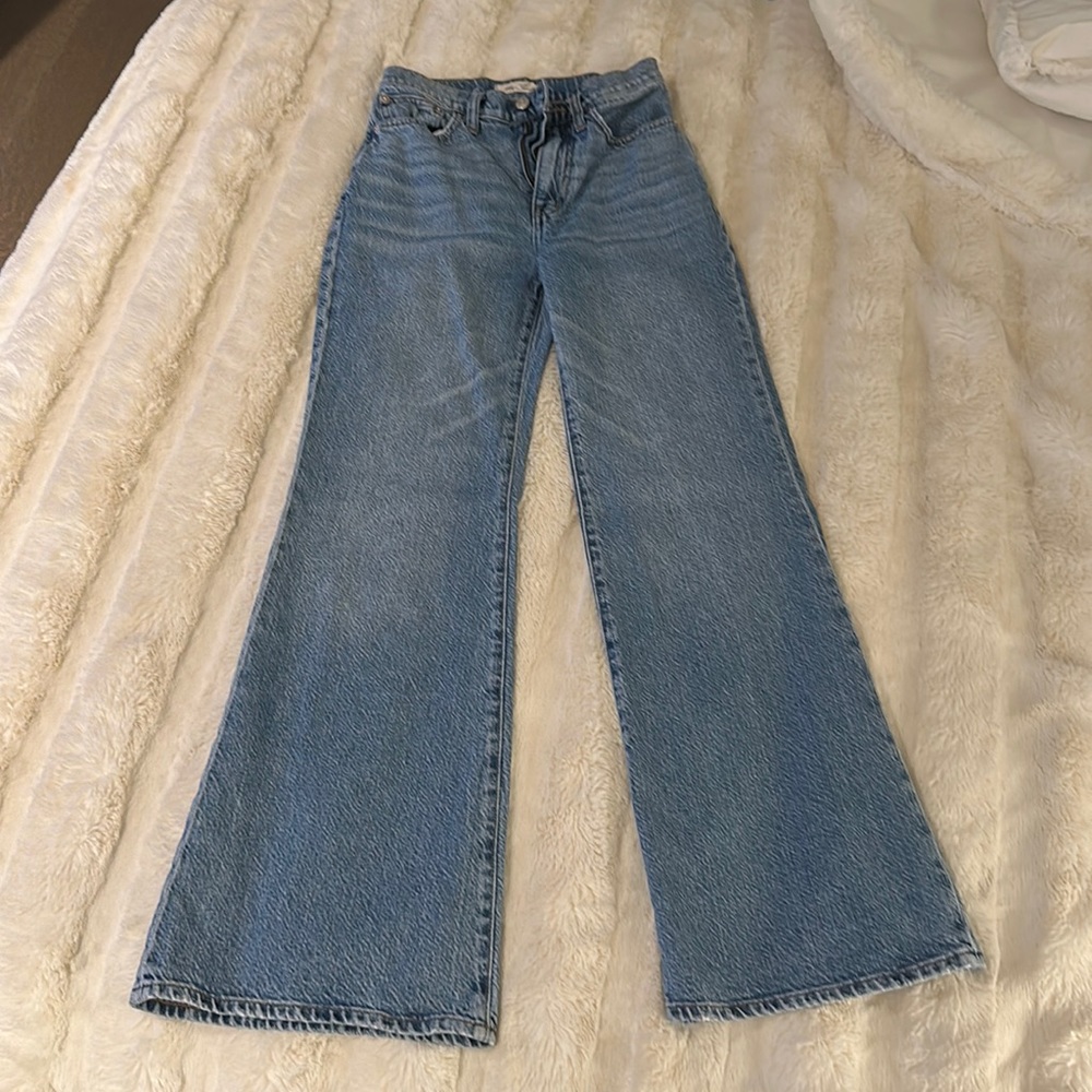 Madewell Flare Denim Jeans, Medium Wash, Size 24
